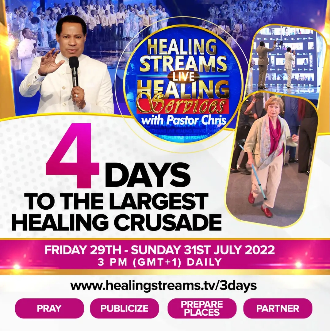 IT'S GETTING CLOSER! IT'S 4 DAYS TO THE WORLD'S LARGEST HEALING CRUSADE! 